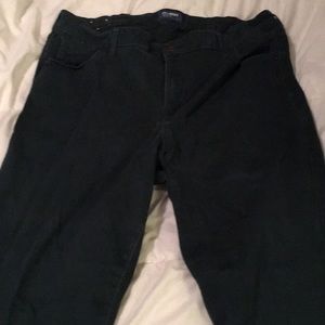 Old navy rockstar green jeans